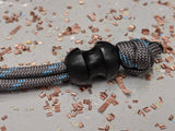Medium Curvy Delrin (Acetal) Lanyard Bead and a Free Paracord Lanyard