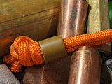 Simple Small Coyote Tan G10 Lanyard Bead with Free Paracord Lanyard