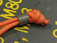 Simple Small OD Green G10 Lanyard Bead with Free Paracord Lanyard