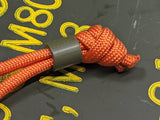 Simple Small OD Green G10 Lanyard Bead with Free Paracord Lanyard
