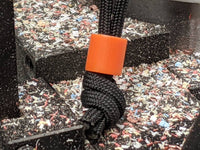 Simple Small Blaze Orange G10 Lanyard Bead with Free Paracord Lanyard