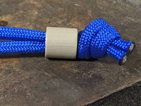 Simple Small Desert Tan G10 Lanyard Bead with Free Paracord Lanyard