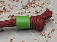 Simple Small Acid Green G10 Lanyard Bead with Free Paracord Lanyard