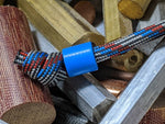 Simple Small Blue G10 Lanyard Bead with Free Paracord Lanyard