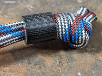 Smooth Texture Black Linen Micarta Lanyard  and a Free Paracord Lanyard