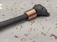 Simple Small Copper Lanyard Bead with Free Paracord Lanyard