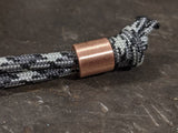 Simple Small Copper Lanyard Bead with Free Paracord Lanyard