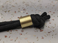 Simple Small Brass Lanyard Bead with Free Paracord Lanyard