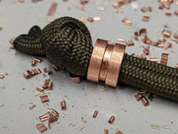 Small Copper Lanyard Bead and a Free Paracord Lanyard