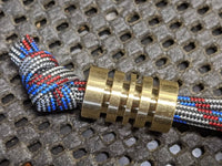 Large Brass Lanyard Bead with Free Paracord Lanyard