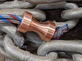 Large Spool Copper Lanyard Bead and a Free Paracord Lanyard