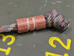 Wide Edge Medium Natural Micarta Bead With 2 Grooves and a Free Paracord Lanyard