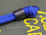 Smooth Texture Black Linen Micarta Lanyard  and a Free Paracord Lanyard