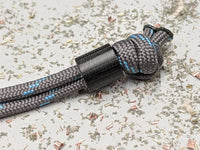 Smooth Texture Black Linen Micarta Lanyard  and a Free Paracord Lanyard