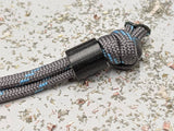 Smooth Texture Black Linen Micarta Lanyard  and a Free Paracord Lanyard