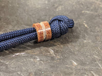 Small Natural Micarta Lanyard Bead and a Free Paracord Lanyard