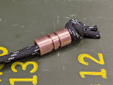 Wide Edge Medium Copper Bead With 2 Grooves and a Free Paracord Lanyard