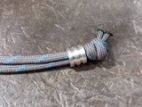 Small Aluminum Lanyard Bead with 2 Grooves and a Free Paracord Lanyard