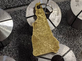 Brass State of New Hampshire key chain with Patina