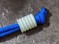 Large Jade Green G10 Lanyard Bead With 5 Grooves and a Free Paracord Lanyard