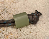 Large Simple Jade Green G10 Lanyard Bead and a Free Paracord Lanyard