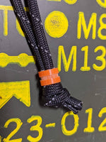 Small Orange G10 Lanyard Bead and a Free Paracord Lanyard