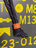 Small Orange G10 Lanyard Bead and a Free Paracord Lanyard