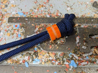 Small Orange G10 Lanyard Bead and a Free Paracord Lanyard