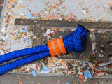 Small Orange G10 Lanyard Bead with 2 Grooves and a Free Paracord Lanyard
