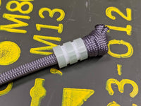 Medium Jade Green G10 Lanyard Bead With Two Grooves and a Free Paracord Lanyard