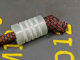 Large Jade Green G10 Lanyard Bead with Free Paracord Lanyard