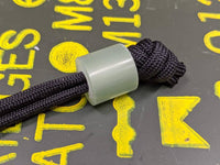 Large Simple Jade Green G10 Lanyard Bead and a Free Paracord Lanyard