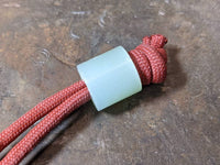 Large Simple Jade Green G10 Lanyard Bead and a Free Paracord Lanyard