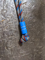 Wide Edge Medium Blue G10 Bead With 2 Grooves and a Free Paracord Lanyard