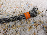 Small Orange G10 Lanyard Bead and a Free Paracord Lanyard