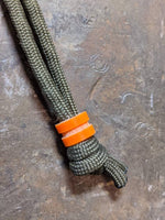 Small Orange G10 Lanyard Bead and a Free Paracord Lanyard