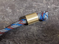 Large Simple Brass Lanyard Bead and a Free Paracord Lanyard