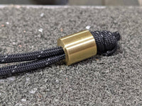Large Simple Brass Lanyard Bead and a Free Paracord Lanyard