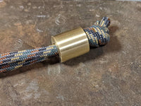 Large Simple Brass Lanyard Bead and a Free Paracord Lanyard