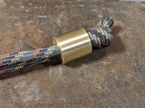 Large Simple Brass Lanyard Bead and a Free Paracord Lanyard