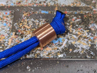 Large Simple Copper Lanyard Bead and a Free Paracord Lanyard