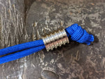 Large Titanium Lanyard Bead With 5 Grooves and a Free Paracord Lanyard