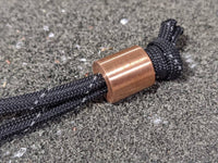 Large Simple Copper Lanyard Bead and a Free Paracord Lanyard