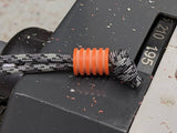 Large Orange G10 Lanyard Bead With 5 Grooves and a Free Paracord Lanyard