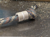 Medium Desert Tan G10 Lanyard Bead With One Groove and a Free Paracord Lanyard
