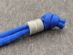 Medium Desert Tan G10 Lanyard Bead With One Groove and a Free Paracord Lanyard
