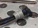 Medium Gray G10 Lanyard Bead With One Groove and a Free Paracord Lanyard