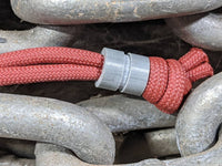 Medium Gray G10 Lanyard Bead With One Groove and a Free Paracord Lanyard