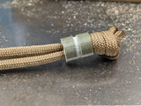 Medium OD Green G10 Lanyard Bead With One Groove and a Free Paracord Lanyard