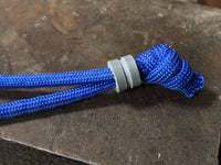 Small Gray G10 Lanyard Bead and a Free Paracord Lanyard